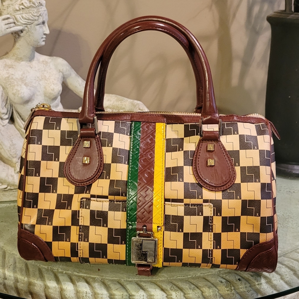 L.A.M.B. by Gwen Stefani Ombre Checkerboard Tote handbag #376